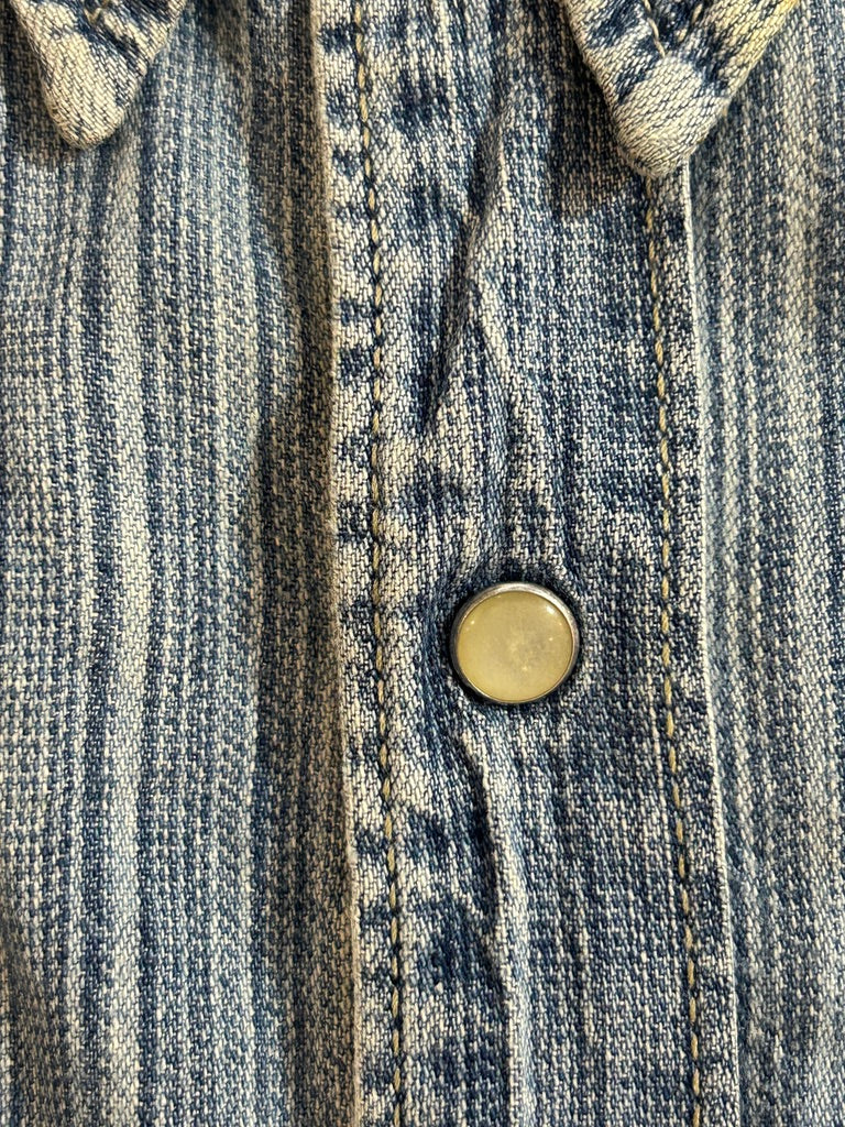 Wrangler Western Shirt L – Vintage Denim with Character
