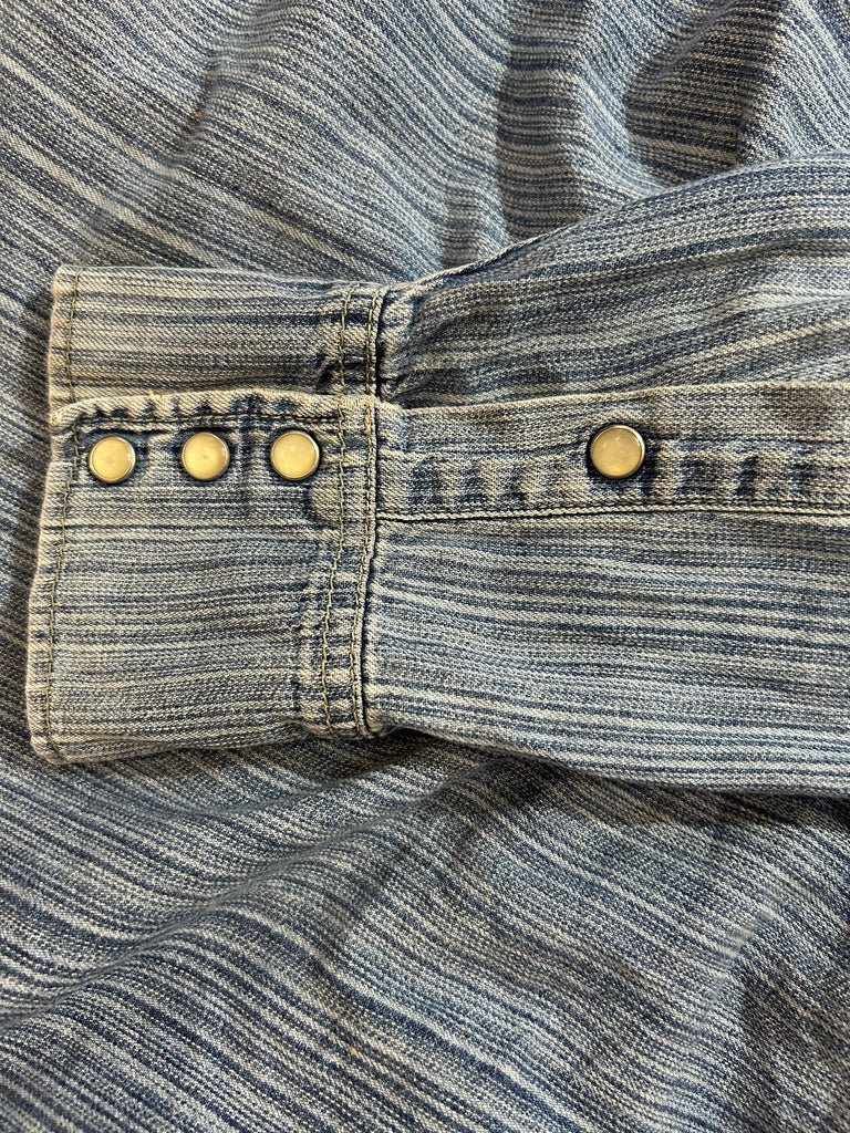 Wrangler Western Shirt L – Vintage Denim with Character