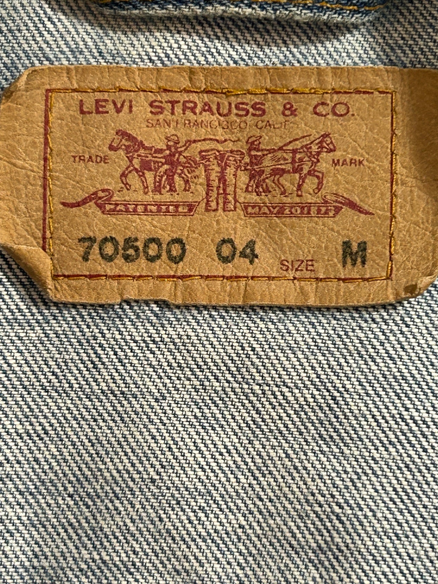 Levi’s Trucker 70500 (año 2000) – Talla M – Made in Túnez
