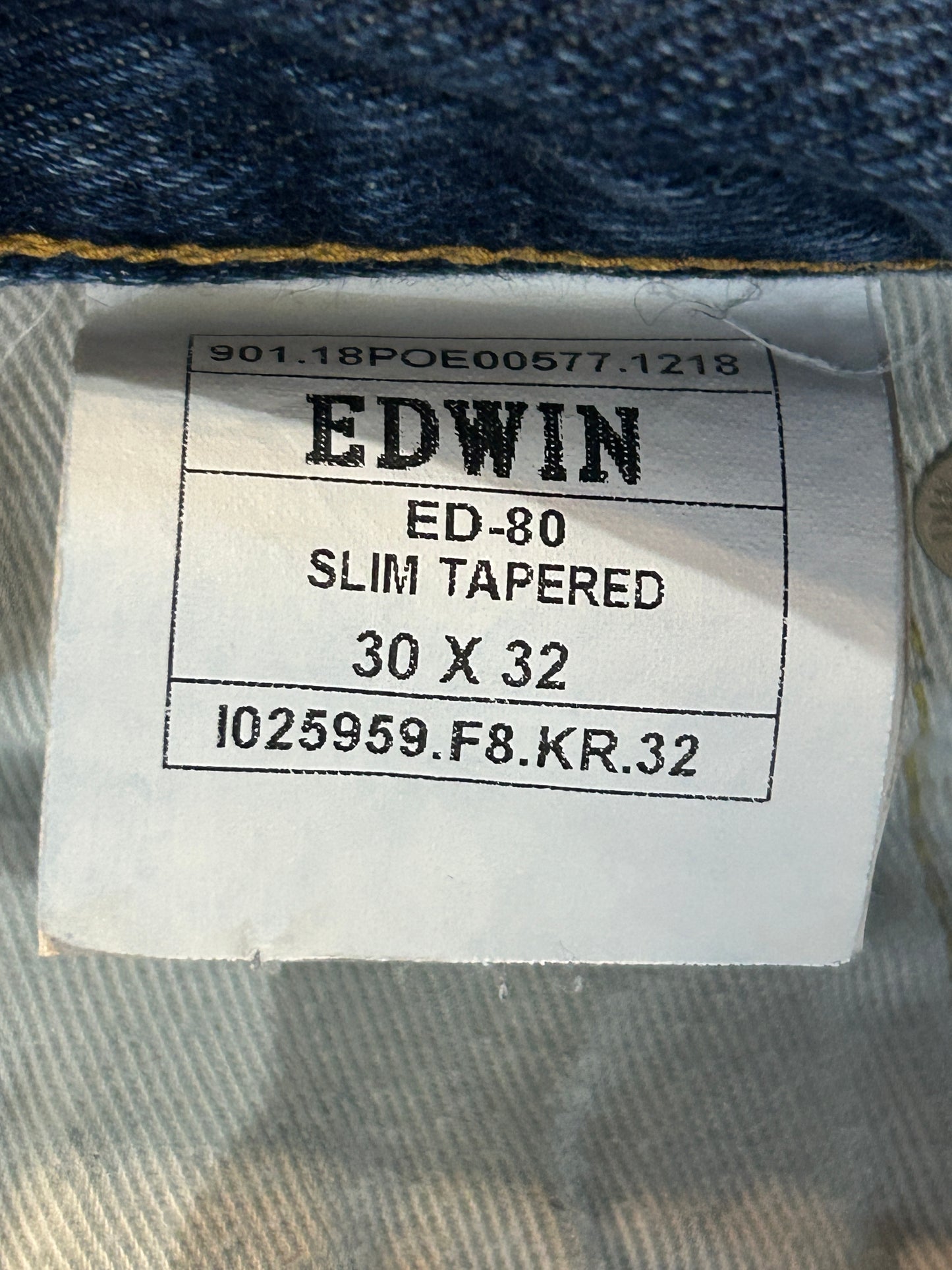 Edwin ED-80 Slim Tapered W30 L32 – Japanese Heritage, Modern Craft