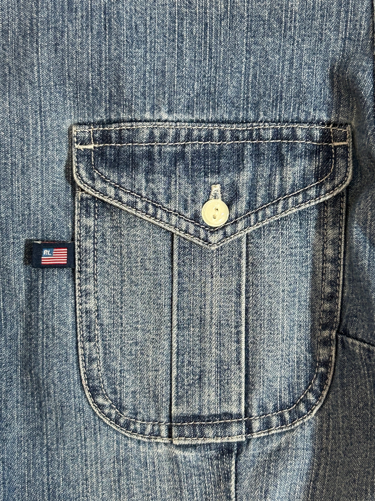 Vintage Polo Jeans Co. Ralph Lauren Denim Shirt Dress – Size 8