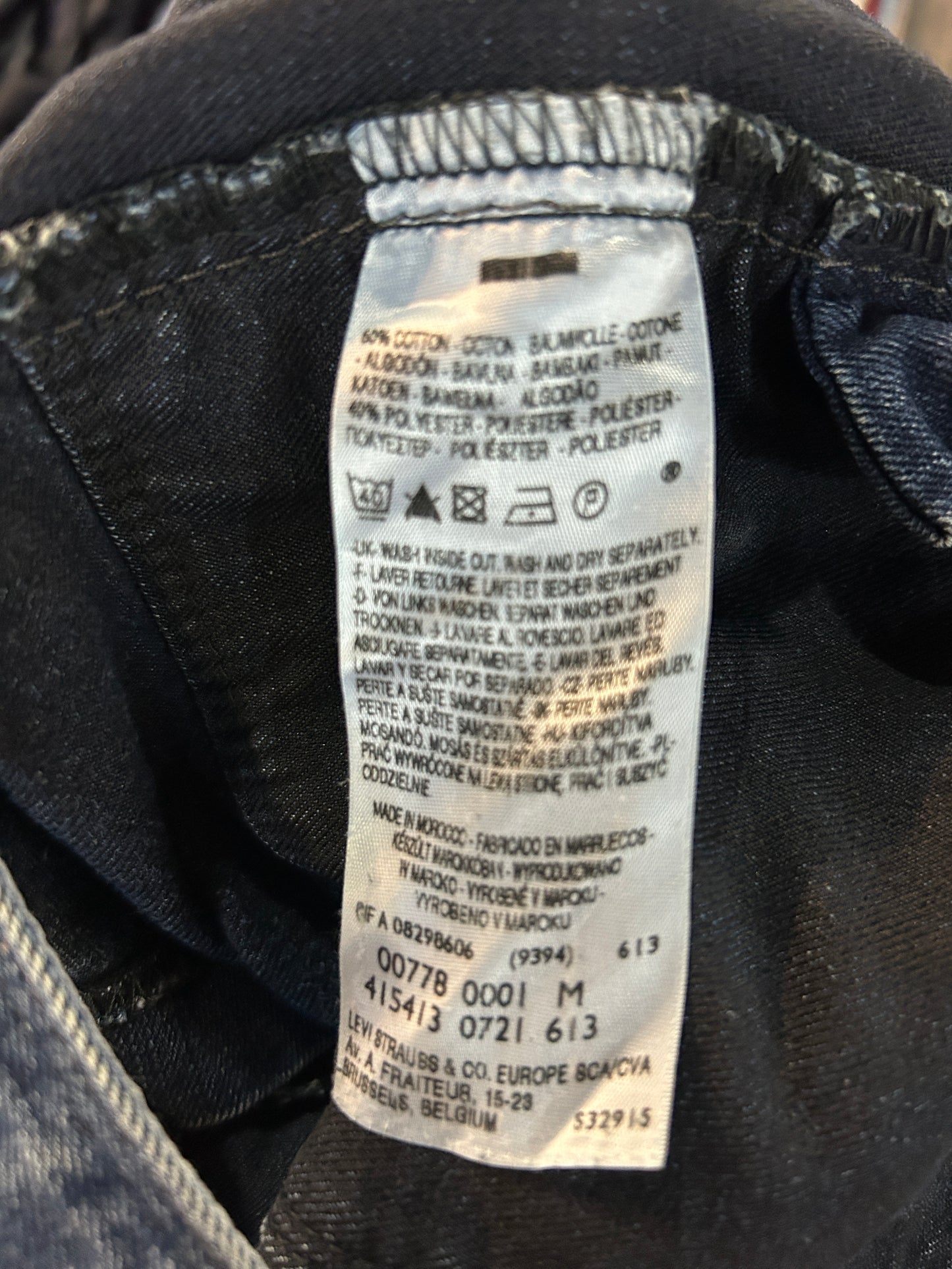 Peto vaquero Levi’s 778 – Fabricado en 2021 – Talla M